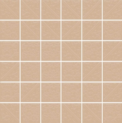 Керамическая плитка мозаичная 30,1x30,1x0,69 Ла-Виллет бежевый темный глянцевый Керамическая плитка мозаичная 30,1x30,1x0,69 Ла-Виллет бежевый темный глянцевый