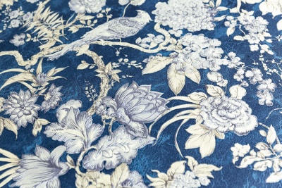 Обои виниловые Азулежу мотив, синий Обои виниловые Азулежу мотив, синий