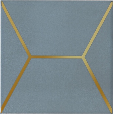 Декор Витраж голубой глянцевый 15x15x0,69 Декор Витраж голубой глянцевый 15x15x0,69