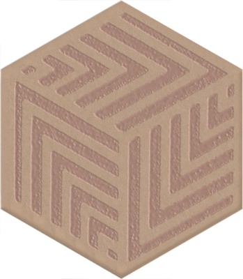 Декор Агуста оранжевый матовый 6x5,2x0,69