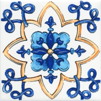 Декор Капри майолика глянцевый 20x20x0,69 Декор Капри майолика глянцевый 20x20x0,69