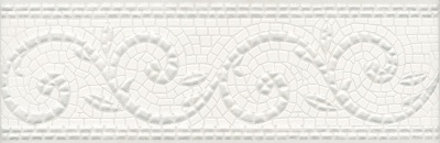 Бордюр Борсари орнамент матовый обрезной 25x8x0,9