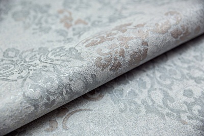 Обои виниловые Флора мотив, голубой Обои виниловые Флора мотив, голубой