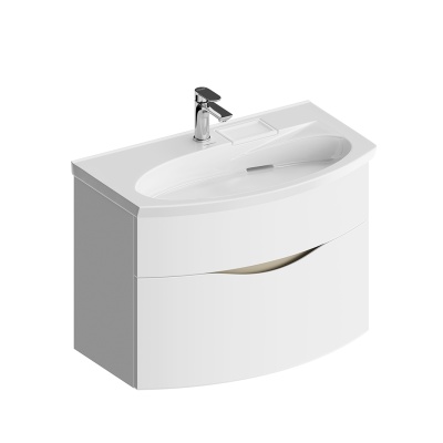 Тумба Riva/Рива 80 см, белая матовая Тумба Riva/Рива 80 см, белая матовая