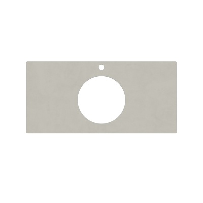 Столешница для полувстраиваемых раковин Про Чементо 100, серый светлый натуральный