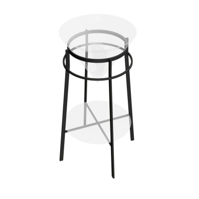 Металлическая структура Cono/Коно напольная 44, черная матовая