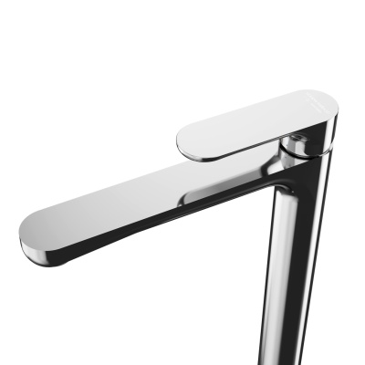 Смеситель для раковины Ole/Оле однорычажный высокий без донного клапана, хром глянец