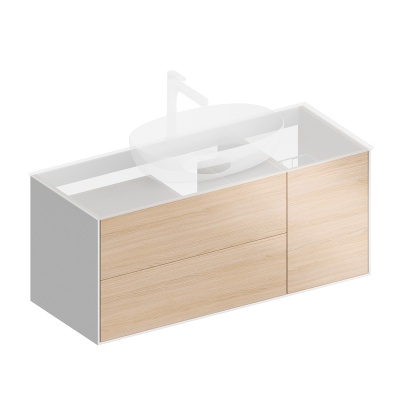 Тумба Plaza Modern/Плаза Модерн подвесная 120 дуб виченца 3 ящика Тумба Plaza Modern/Плаза Модерн подвесная 120 дуб виченца 3 ящика