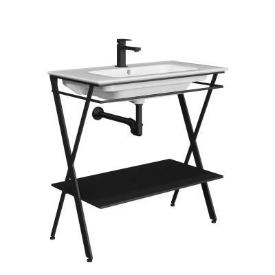 Металлическая структура PIANO Next напольная 85, черная матовая