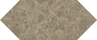 Бикуш бежевый темный глянцевый 14x34x0,69