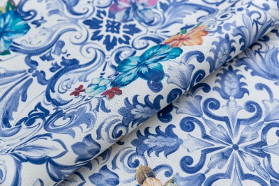 Обои виниловые Азулежу мотив, цветной