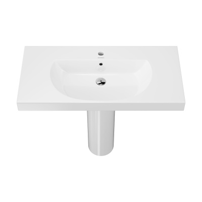 Раковина BUONGIORNO подвесная\мебельная 100, белая глянцевая Раковина BUONGIORNO подвесная\мебельная 100, белая глянцевая