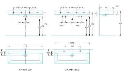 Раковина GRANDE мебельная\подвесная 120, белая глянцевая Раковина GRANDE мебельная\подвесная 120, белая глянцевая