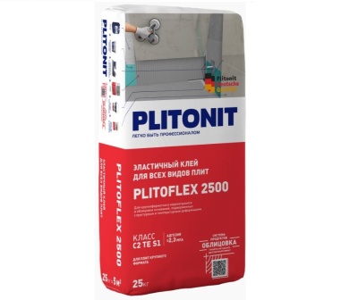 Клей для плитки PLITONIT PLITOFLEX 2500 - 25кг