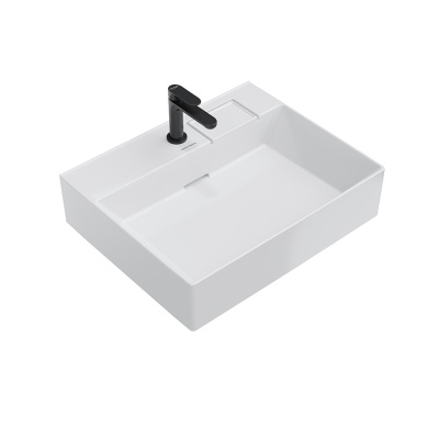 Раковина LOGICA мебельная с одним отверстием 60, белая глянцевая Раковина LOGICA мебельная с одним отверстием 60, белая глянцевая