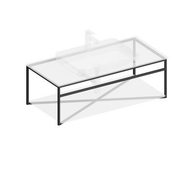 Металлическая структура PLAZA Next подвесная 100, черная матовая Металлическая структура PLAZA Next подвесная 100, черная матовая