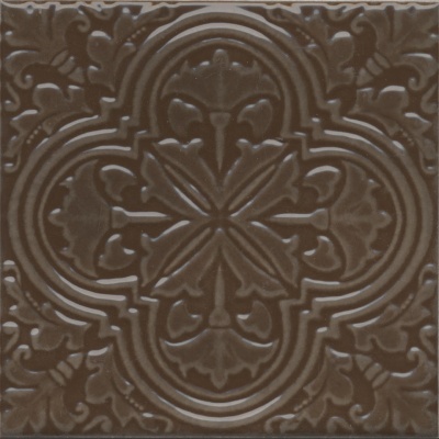 Декор Фес коричневый глянцевый 15x15x0,69 Декор Фес коричневый глянцевый 15x15x0,69