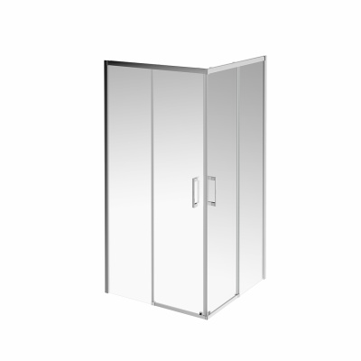 Душевой уголок VETRO, раздвижной, квадратный, 100х100х195, хром Душевой уголок VETRO, раздвижной, квадратный, 100х100х195, хром