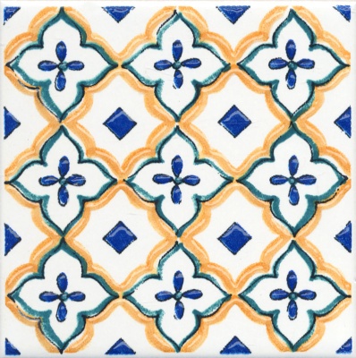 Декор Капри майолика глянцевый 20x20x0,69 Декор Капри майолика глянцевый 20x20x0,69