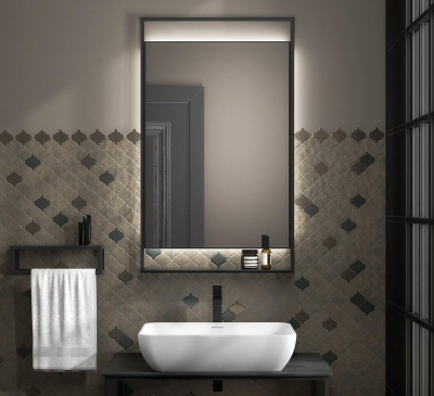 Зеркало PLAZA Next 60, черное матовое