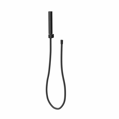 Ручной душ FUTURA с держателем для лейки и шлангом, без выхода для подачи воды, матовый черный Ручной душ FUTURA с держателем для лейки и шлангом, без выхода для подачи воды, матовый черный