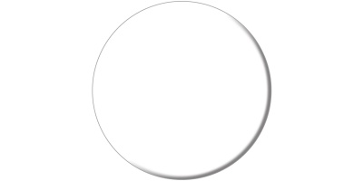 Круглая полка CONO встраиваемая 43,1, белая глянцевая