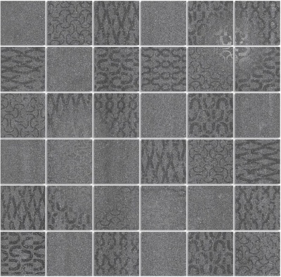 Декор Про Дабл антрацит мозаичный 30x30x0,9