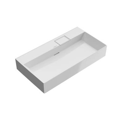 Раковина LOGICA мебельная\подвесная без отверстий 90, белая глянцевая Раковина LOGICA мебельная\подвесная без отверстий 90, белая глянцевая