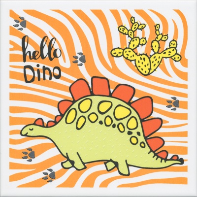 Декор Динозаврики 3 матовый 20x20x0,69