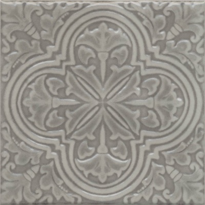 Декор Фес серый глянцевый 15x15x0,69 Декор Фес серый глянцевый 15x15x0,69