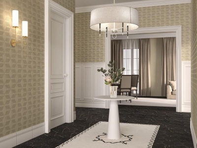 Обои виниловые Геометрия мотив, бежевый, золотой Обои виниловые Геометрия мотив, бежевый, золотой