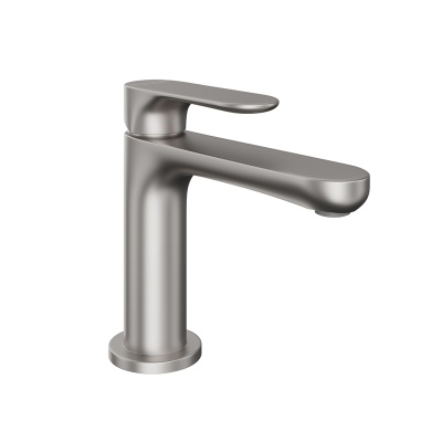 Смеситель для раковины OLE однорычажный без донного клапана 3/8, титановый атласный Смеситель для раковины OLE однорычажный без донного клапана 3/8, титановый атласный