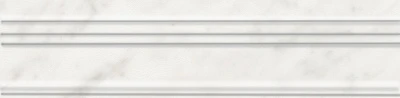 Керамический бордюр 20x5x1,9 Багет Ретиро белый матовый