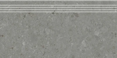 Ступень Чеппо ди Гре серый тёмный матовый обрезной 30x60x0,9