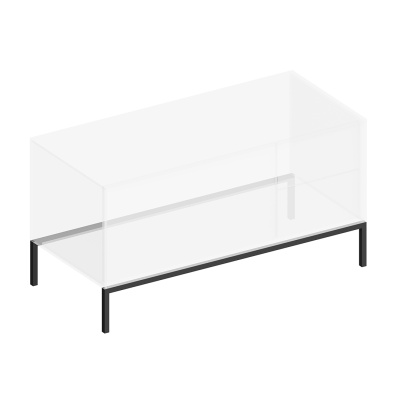 Ножка ATOLLO 110 низкая металлическая, черная матовая Ножка ATOLLO 110 низкая металлическая, черная матовая