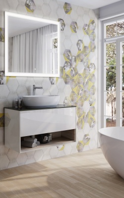 Тумба PLAZA Modern подвесная с ящиком и полкой 100, белая Тумба PLAZA Modern подвесная с ящиком и полкой 100, белая