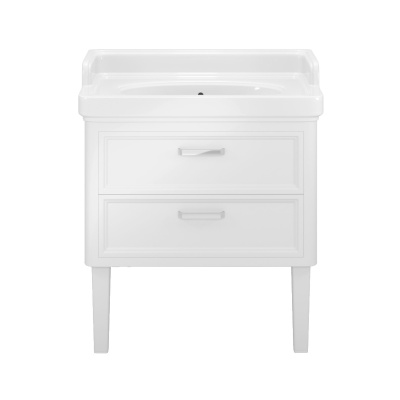 Тумба POMPEI напольная с ящиками 80, белая глянцевая Тумба POMPEI напольная с ящиками 80, белая глянцевая