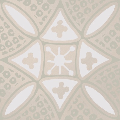 Декор Бахия 2 серый светлый глянцевый 9,8x9,8x0,7