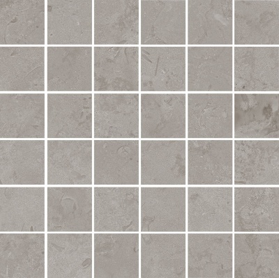 Декор Про Лаймстоун серый матовый мозаичный 30x30x0,9
