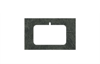 Столешница из керамогранита Риальто 80, зеленая (спец. изделие декоративное)