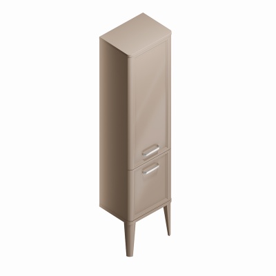 Пенал POMPEI напольный\подвесной 150, камео бежевый глянцевый