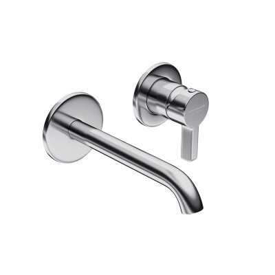 Смеситель для раковины LINEA однорычажный настенный, хром глянец Смеситель для раковины LINEA однорычажный настенный, хром глянец