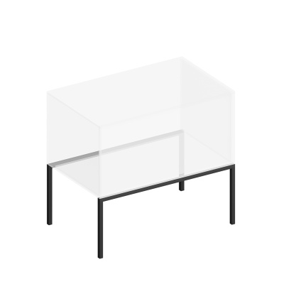 Ножка ATOLLO 80 высокая металлическая, черная матовая Ножка ATOLLO 80 высокая металлическая, черная матовая