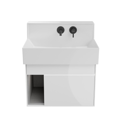 Тумба LOGICA M подвесная 2 выдвижных ящика 65, белоснежный