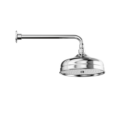 Душевая лейка MUSE "тропический дождь" с кронштейном, хром глянец