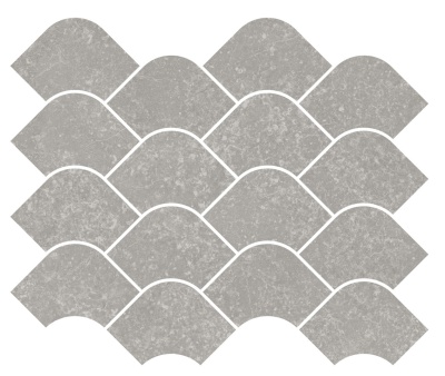 Декор Касабланка наборный серый матовый обрезной 30x25x0,9