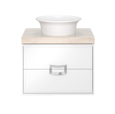 Тумба CANALETTO подвесная с ящиками 60, белая матовая Тумба CANALETTO подвесная с ящиками 60, белая матовая