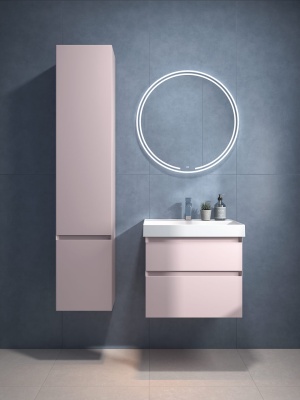 Раковина CUBO подвесная/мебельная 60, белая глянцевая