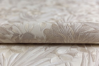 Обои виниловые Джангл мотив, бежевый Обои виниловые Джангл мотив, бежевый