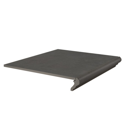 Ступень фронтальная Хадду серый тёмный матовый 40,2x34x0,8 Ступень фронтальная Хадду серый тёмный матовый 40,2x34x0,8